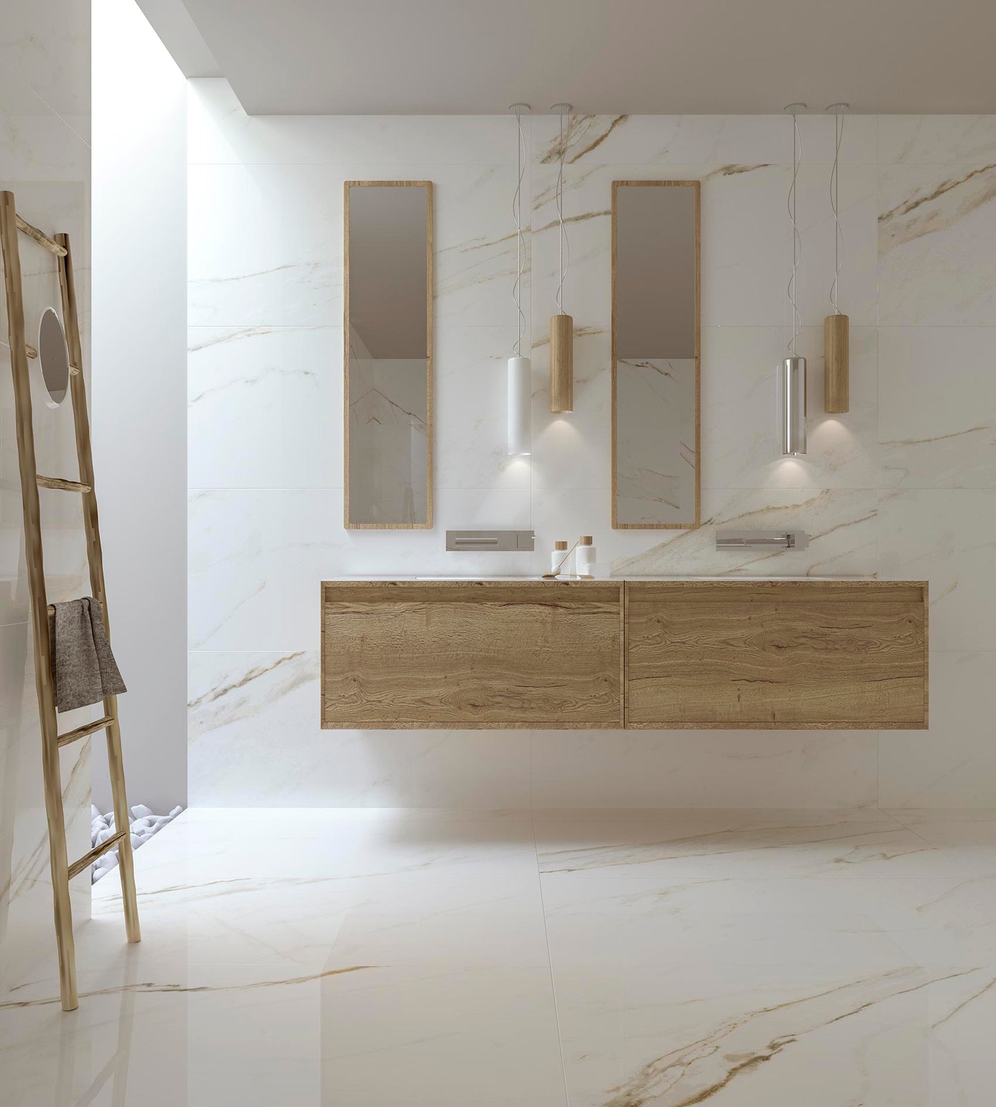 GOLDEN WHITE 60X120 LUCIDO RETTIFICATO - GRES PORCELLANATO ESMA SRL