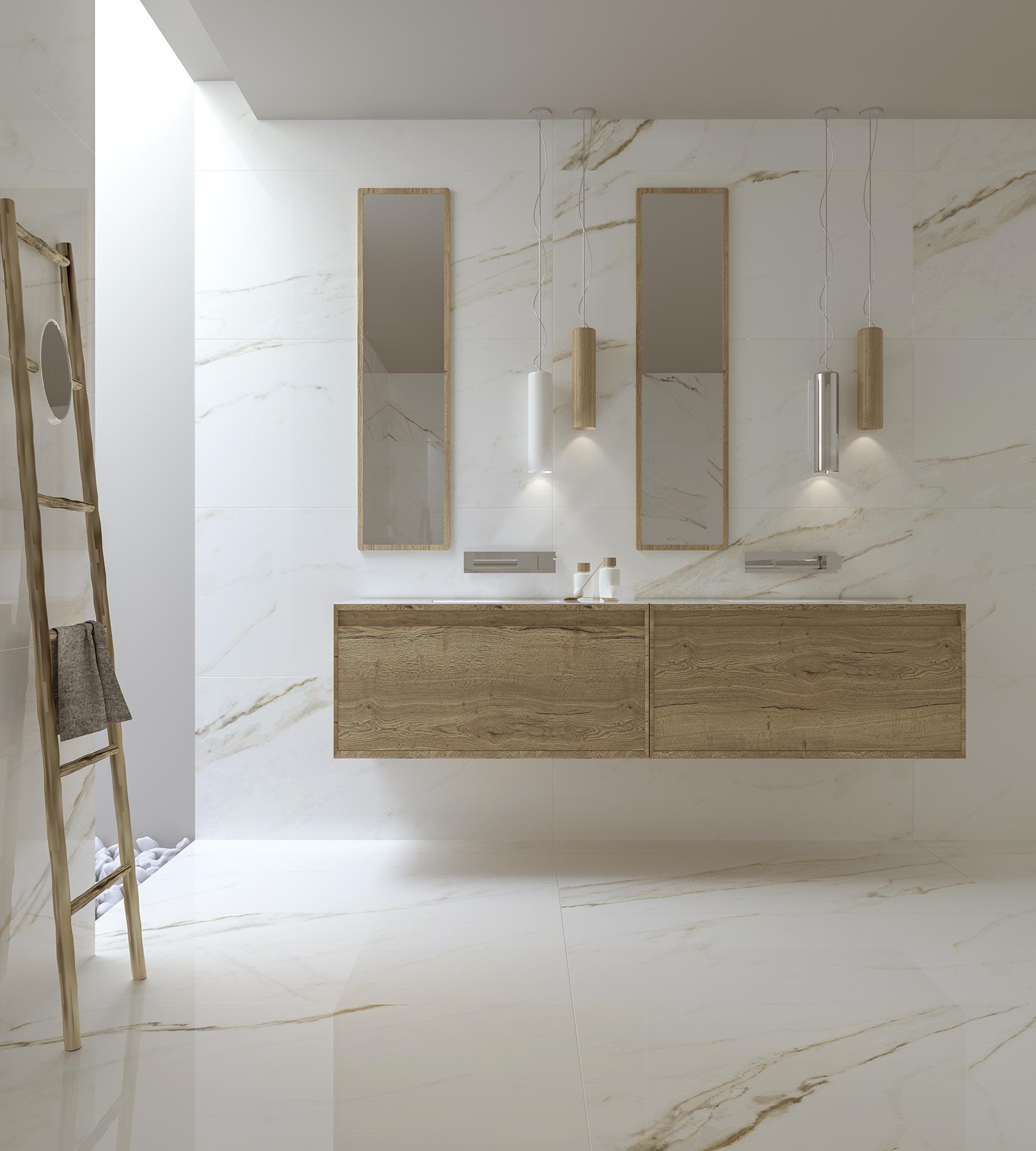 GOLDEN WHITE 60X120 LUCIDO RETTIFICATO - GRES PORCELLANATO ESMA SRL