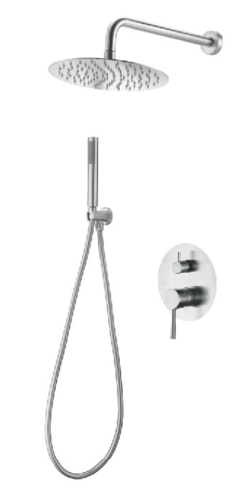 MISCELATORE DOCCIA CON DEVIATORE MECCANICO COMPLETO DI KIT MOSCA - ACCIAIO INOX 316 ESMA SRL