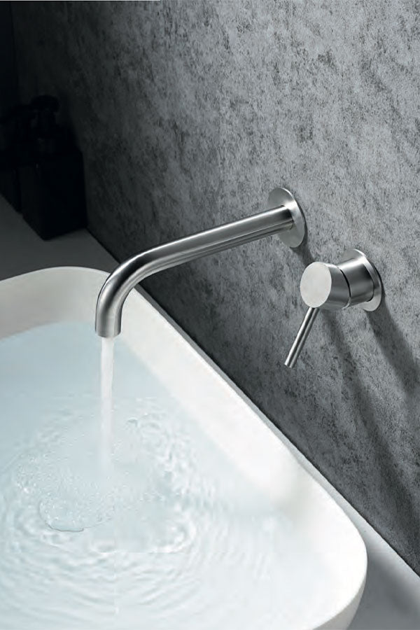 MISCELATORE LAVABO INCASSO A MURO MOSCA - ACCIAIO INOX 316 ESMA SRL
