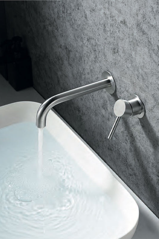 MISCELATORE LAVABO INCASSO A MURO MOSCA - ACCIAIO INOX 316 ESMA SRL