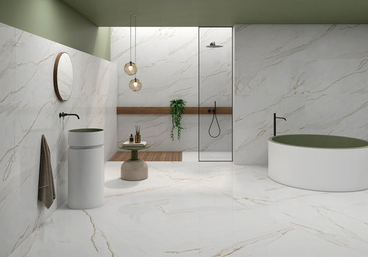 GOLDEN WHITE 60X120 LUCIDO RETTIFICATO - GRES PORCELLANATO ESMA SRL