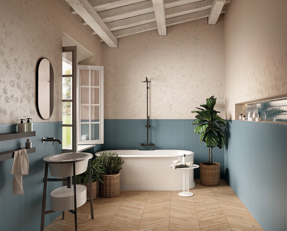 FAP TRUE COLOR GROOVE BLUE 50X120 - PIASTRELLA DA RIVESTIMENTO ESMA SRL